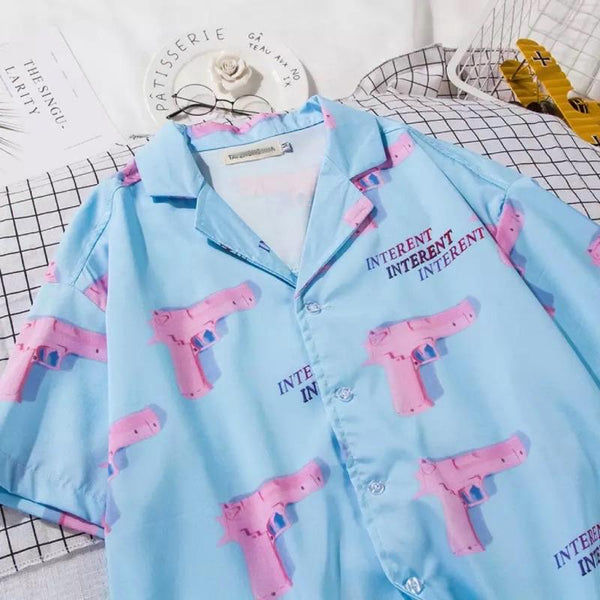 Bang Pastel Button-Up Shirt 🍬 - Sour Puff Shop