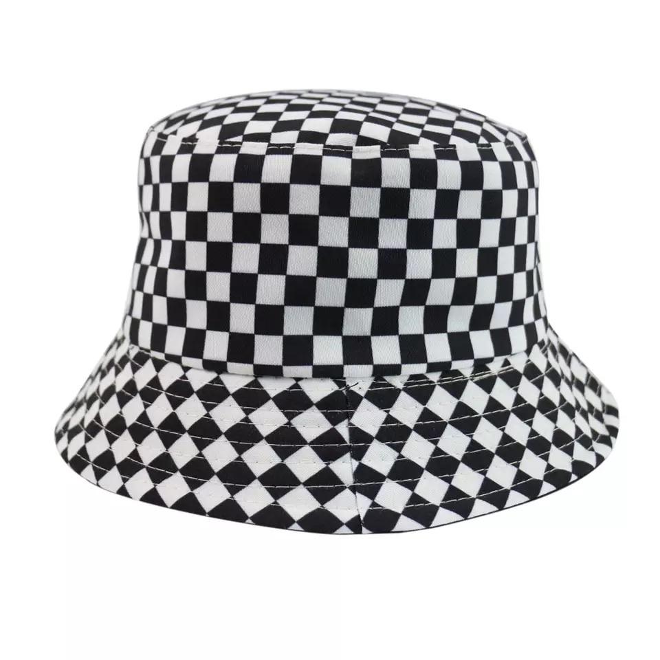 Checkered bucket hat 🖤