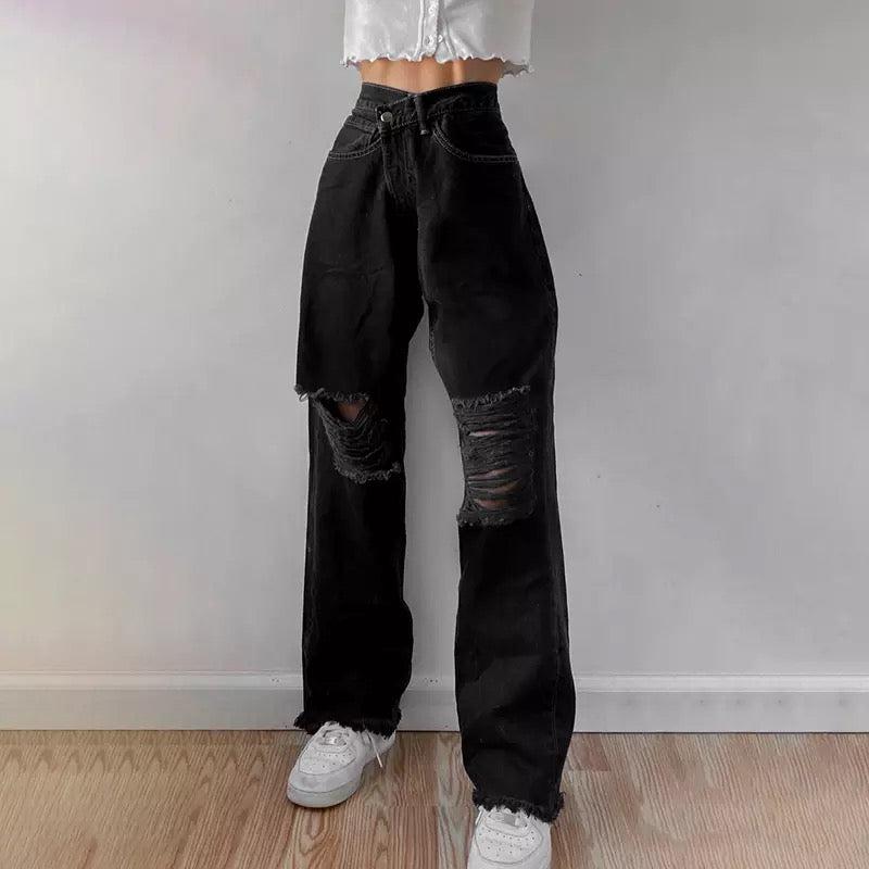 Roxi Gray Jeans ✨ - Sour Puff Shop