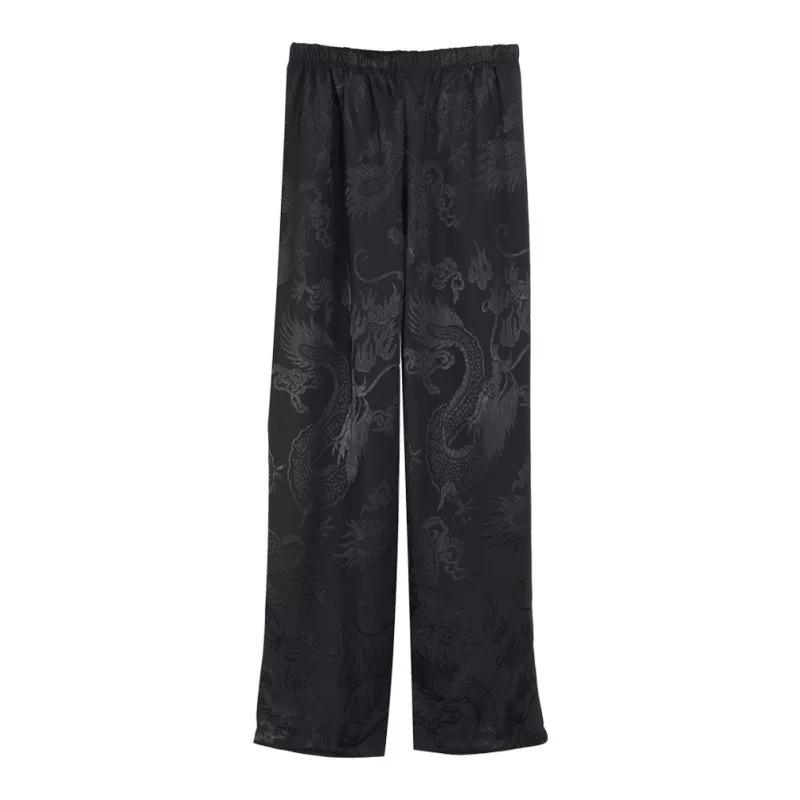 Chinese Dragon Style Pants 🐉🖤 - Sour Puff Shop