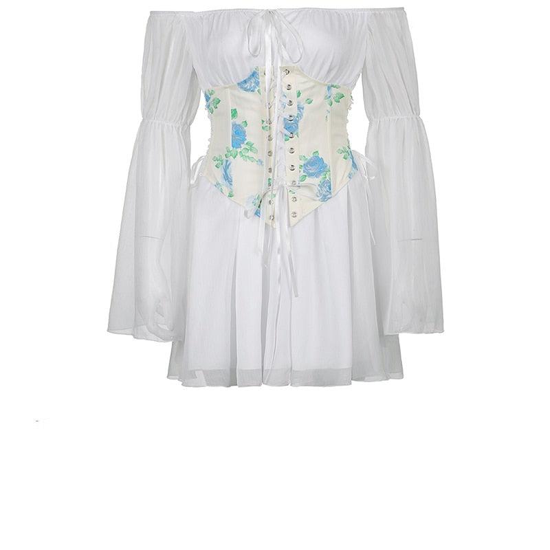 mimosa corset dress Mimosa Mini Corset Dress Sour Puff Shop