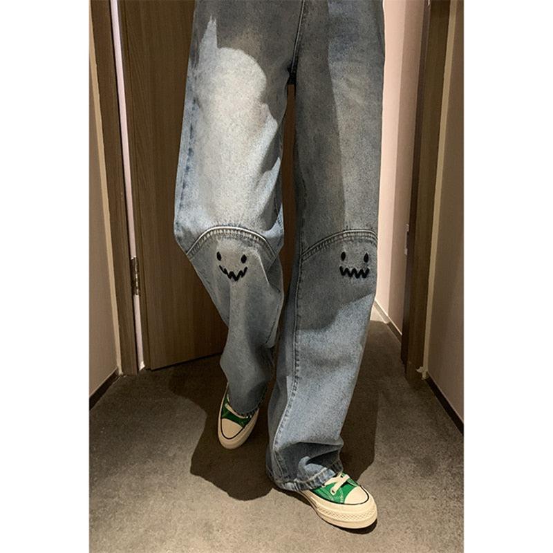 Baggy Mood Embroidered Jeans