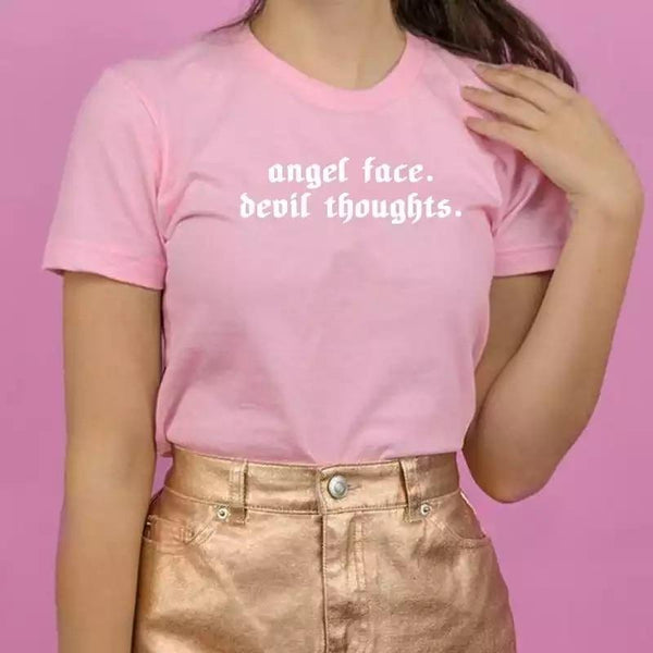 Angel Face T-Shirt 💘 - Sour Puff Shop