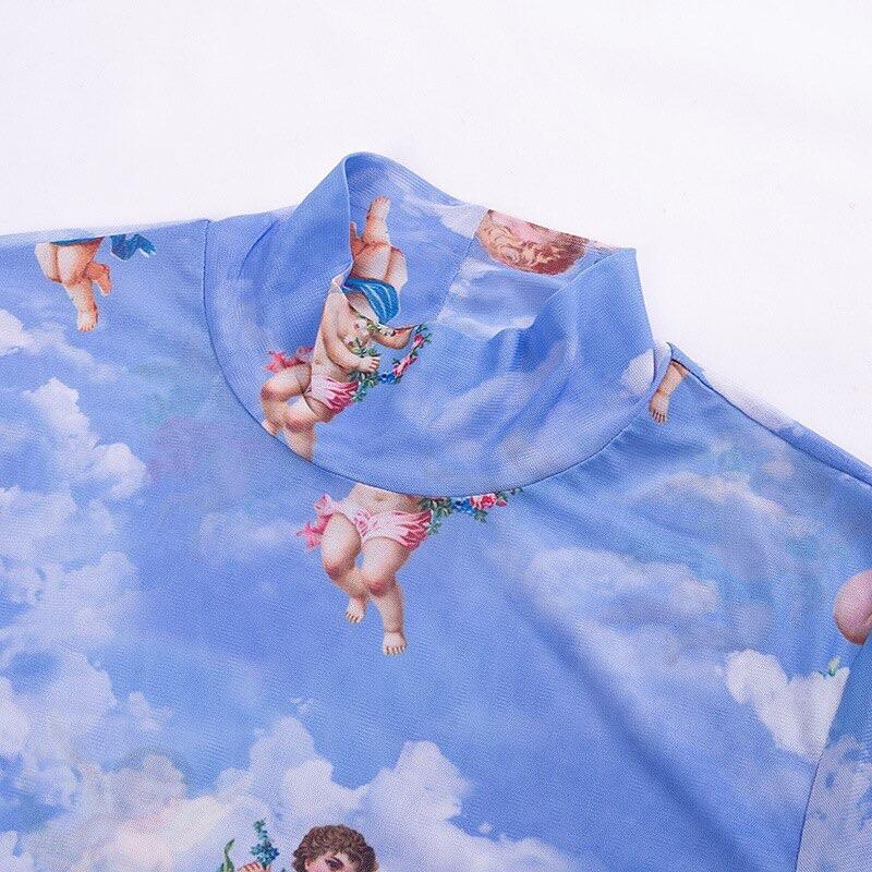 Angel Halo Crop Top 😇 Graffiti Angel - Sour Puff Shop