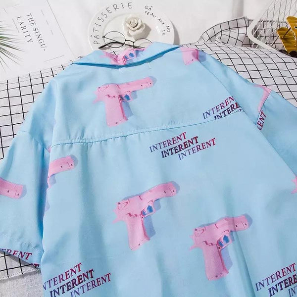 Bang Pastel Button-Up Shirt 🍬 - Sour Puff Shop