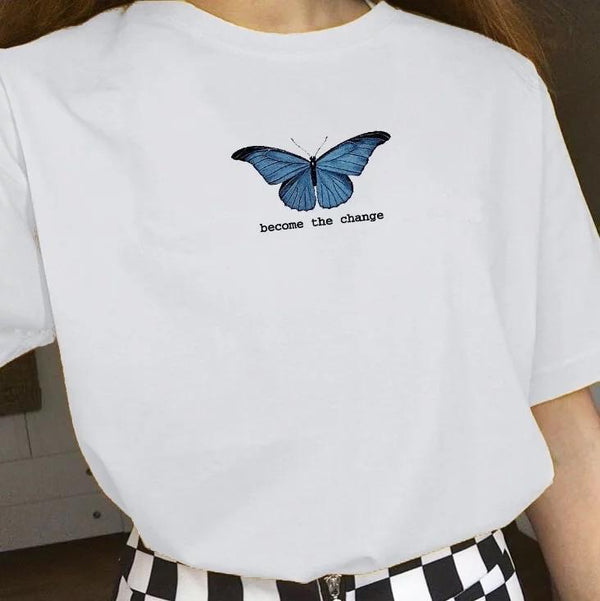 Become the change T-shirt 🦋 - Sour Puff Shop