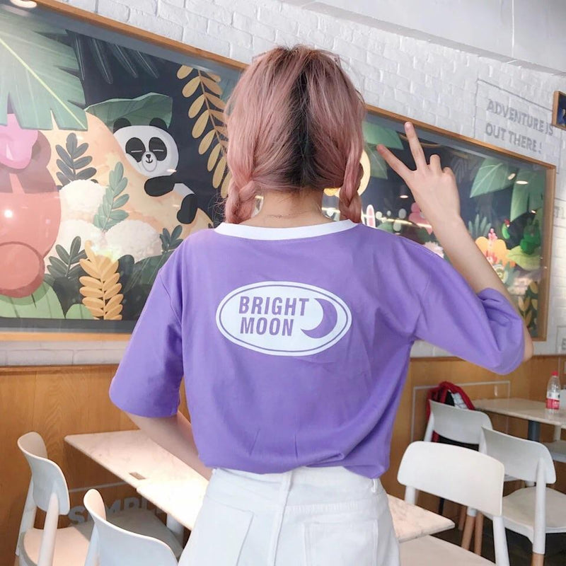 💜🌙 Bright Moon Love T-Shirt 💜🌙 - Sour Puff Shop