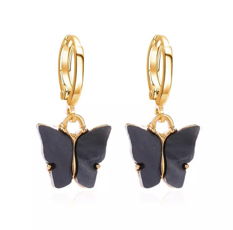 Butterfly hoop earrings 🦋✨ - Sour Puff Shop