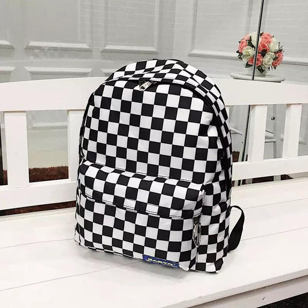 Checkered backpack 💞 - Sour Puff Shop