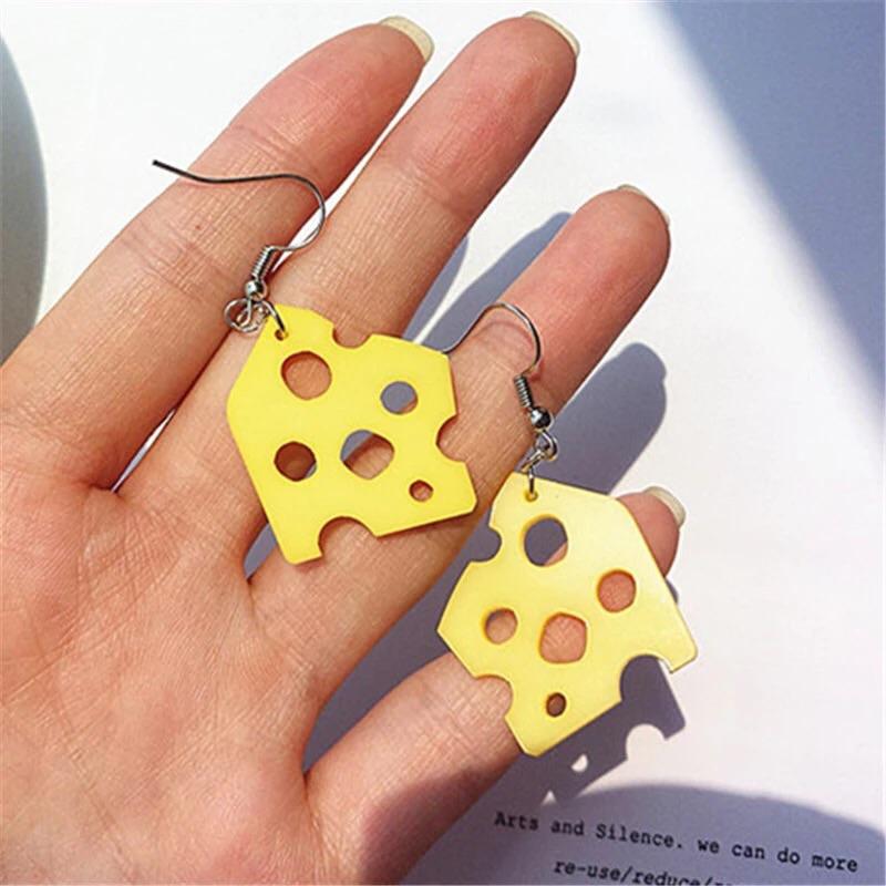 Cheese Lover Earrings ⚡️ - Sour Puff Shop