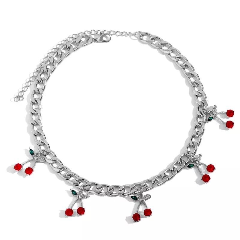 Cherry Charm Necklace 🍒 ✨ - Sour Puff Shop