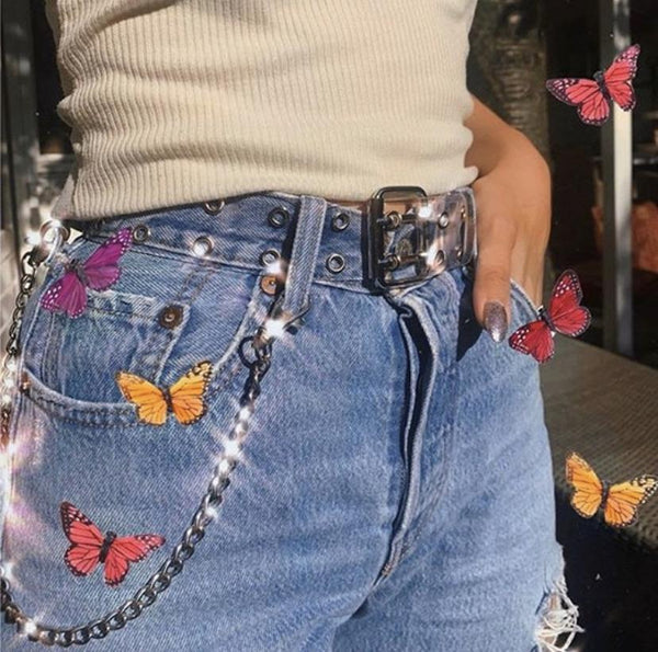 Clear double pinned belt 🍬 - Sour Puff Shop