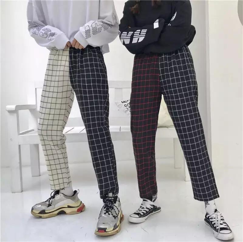 Colliding Checkered Pants - Sour Puff Shop