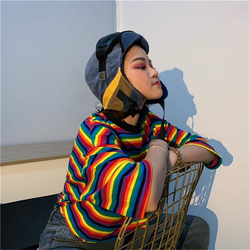 Colorful Striped T-Shirt - Sour Puff Shop