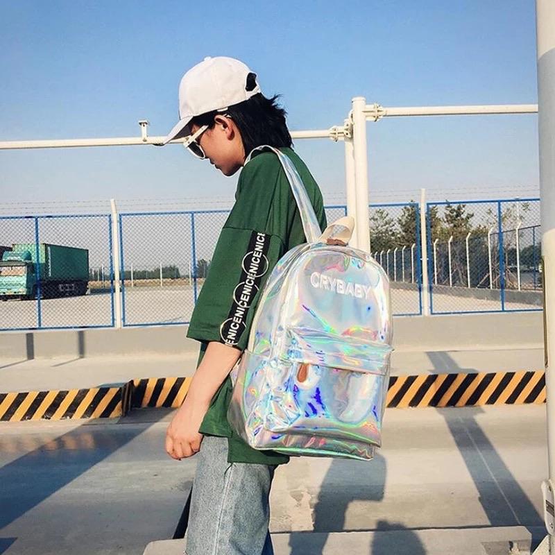 crybaby holographic mini backpack Crybaby Holographic Backpacks 💧✨