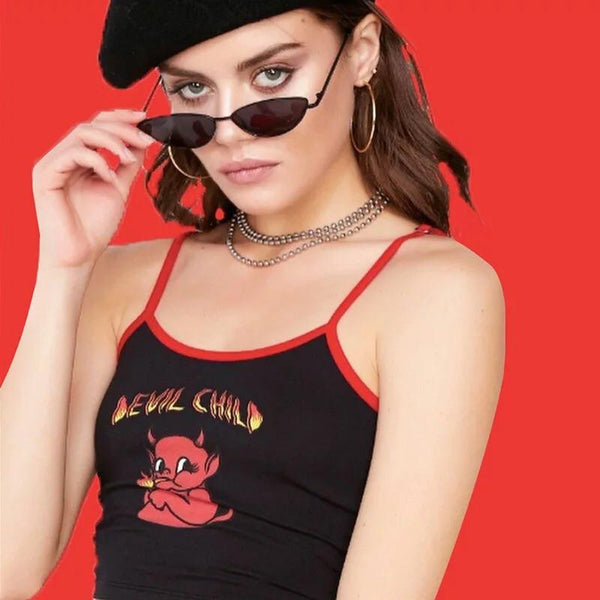 DEVIL CHILD CROP TOP - Free Shipping - Sour Puff Shop