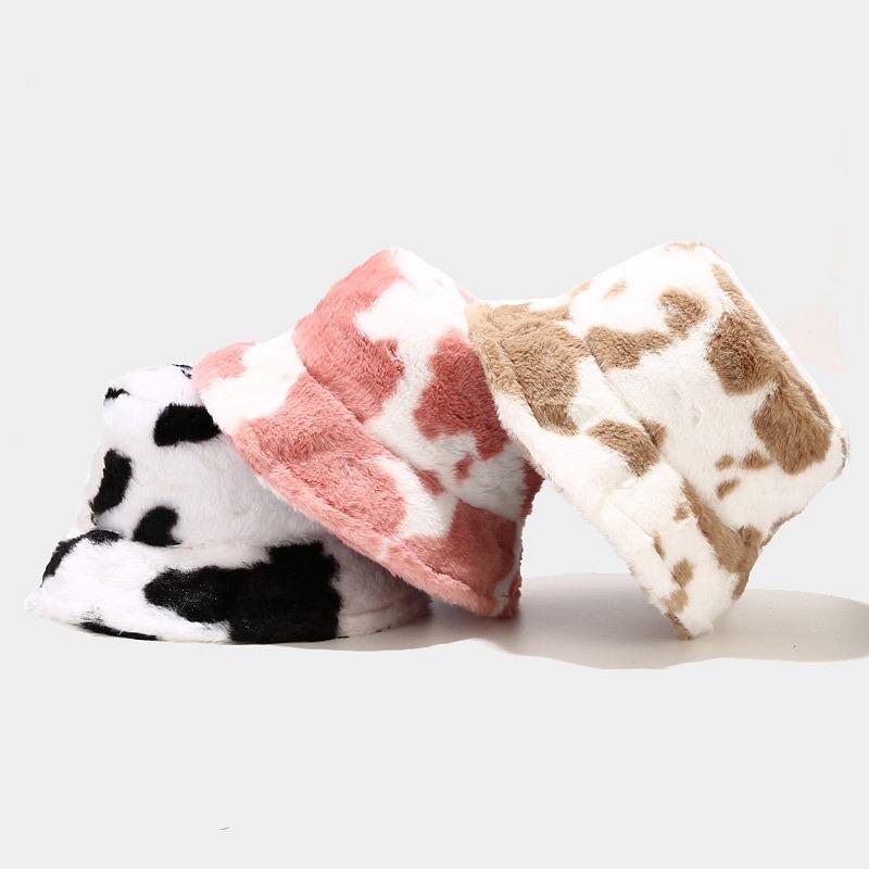 Fluffy Cow Bucket Hat 💗 - Sour Puff Shop