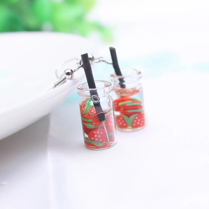 Fruit water drop earrings 🍊 - Sour Puff Shop