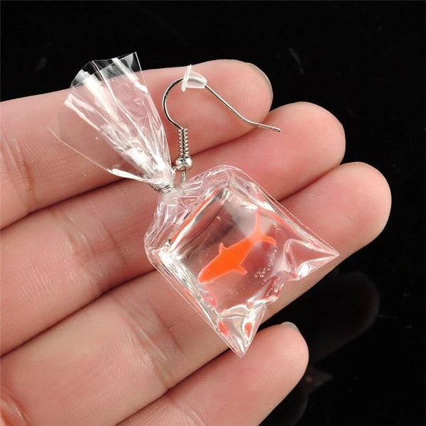 Goldfish Earrings 🐟 - Sour Puff Shop