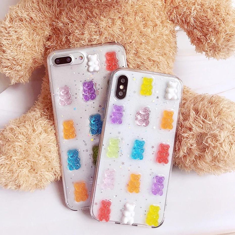 Gummy Bear Clear iPhone Case 🍭💗 - Sour Puff Shop