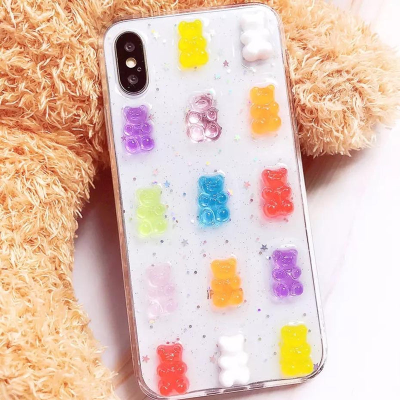 Gummy Bear Clear iPhone Case 🍭💗 - Sour Puff Shop