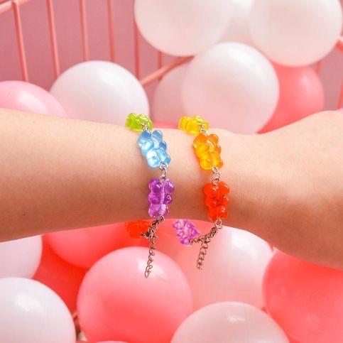 Gummy Bear Rainbow Bracelet 🍭🌈 - Sour Puff Shop