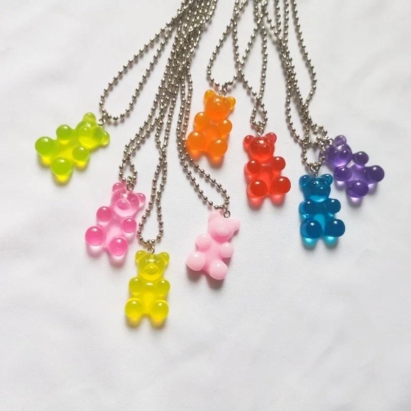 Gummy Bear Single Chained Necklaces 🍬 - Sour Puff Shop