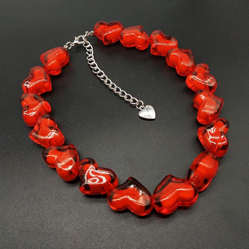 Heart on Heart Choker Necklace ✨ - Sour Puff Shop