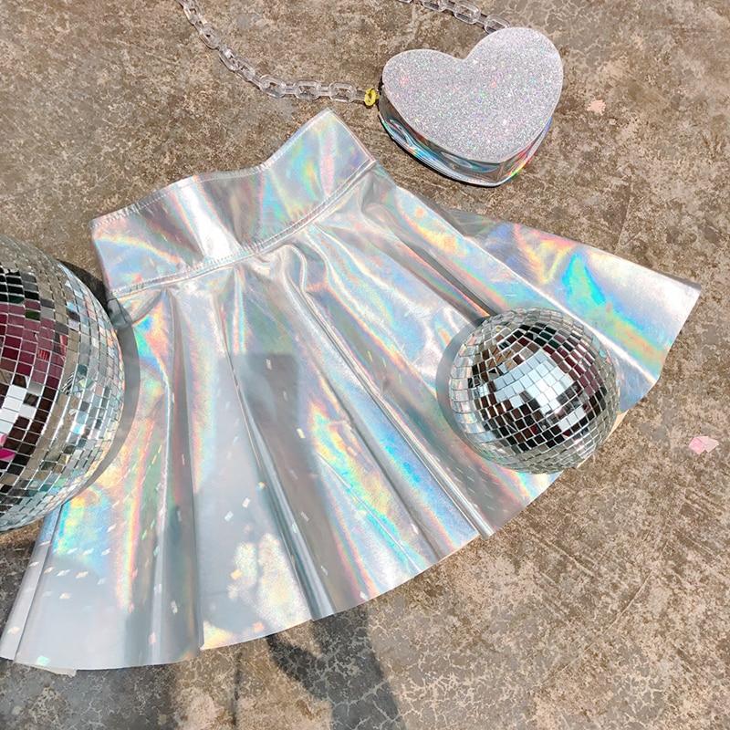 ✨ Holographic High Waisted Skirt ✨ - Sour Puff Shop