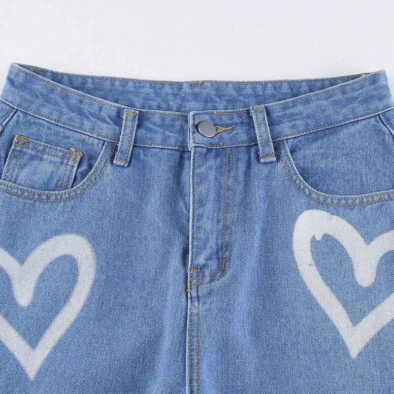 Heart Burst Jeans 💓 - Sour Puff Shop