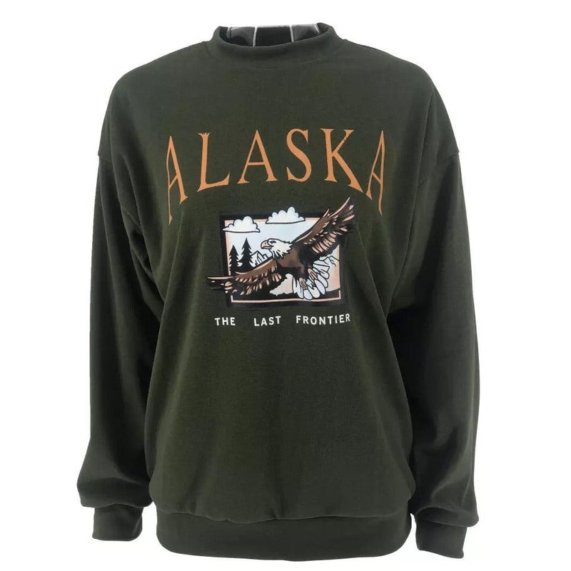 Alaska Hawk Sweatshirt 🦅☁️ - Sour Puff Shop
