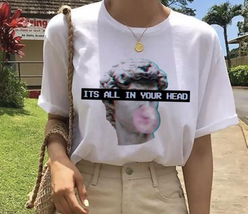 It’s all in your head T-shirt 🧠 - Sour Puff Shop