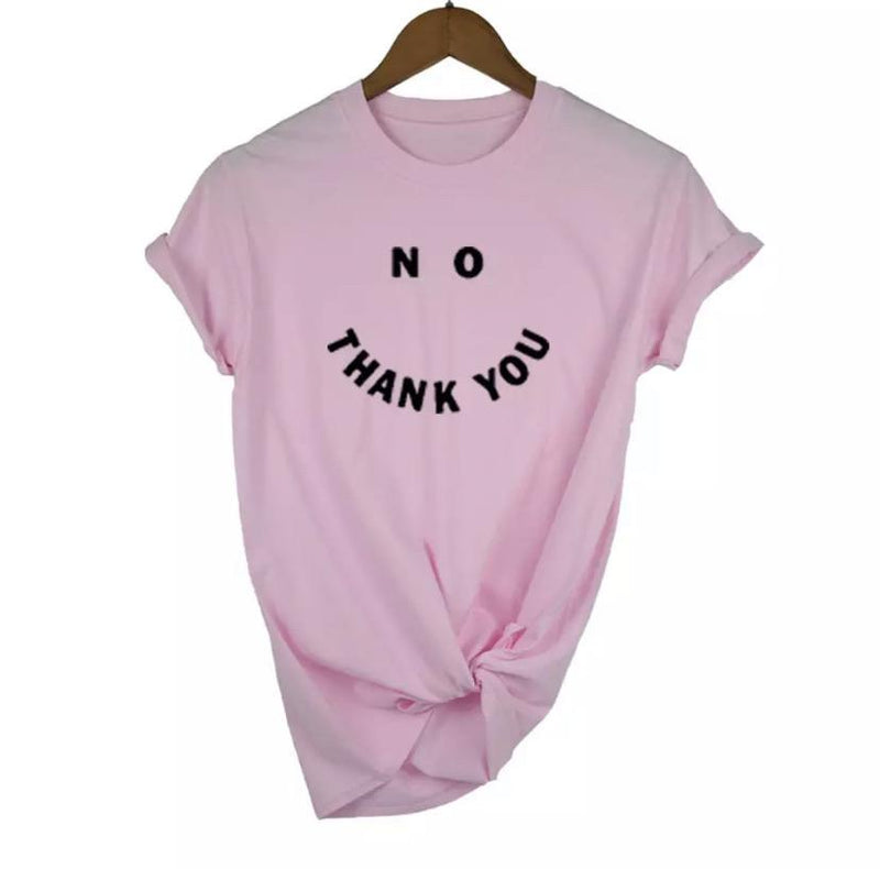 “No Thank You” T-Shirt 🙂 - Sour Puff Shop