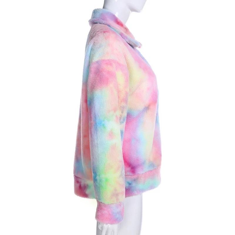 Pastel Rainbow Teddy Jacket 💘🍭 - Sour Puff Shop