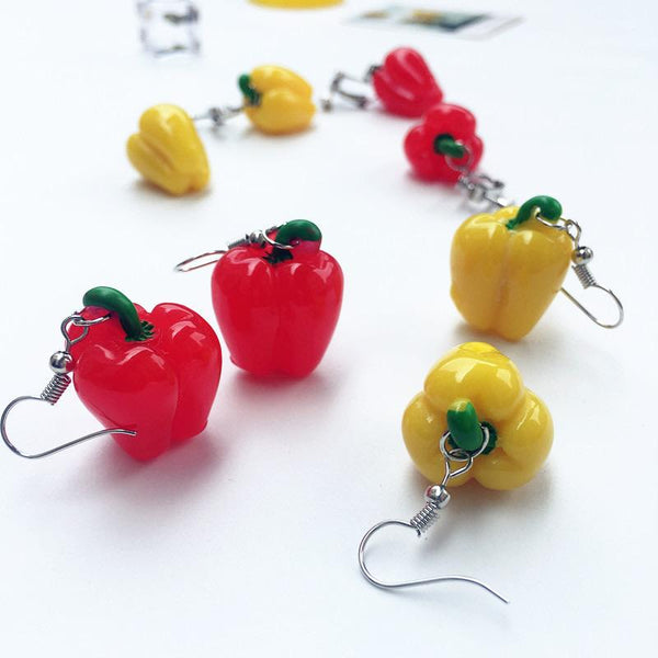 Pepper Earrings 🌶✨ - Sour Puff Shop