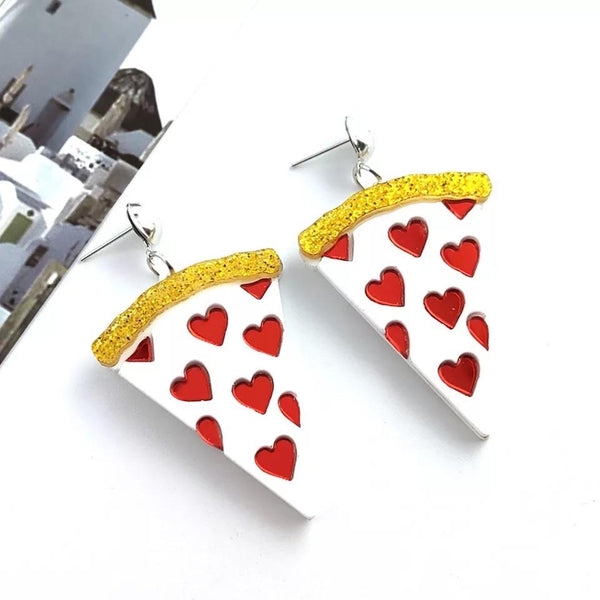 Pizza of Love Earrings 🍕 - Sour Puff Shop