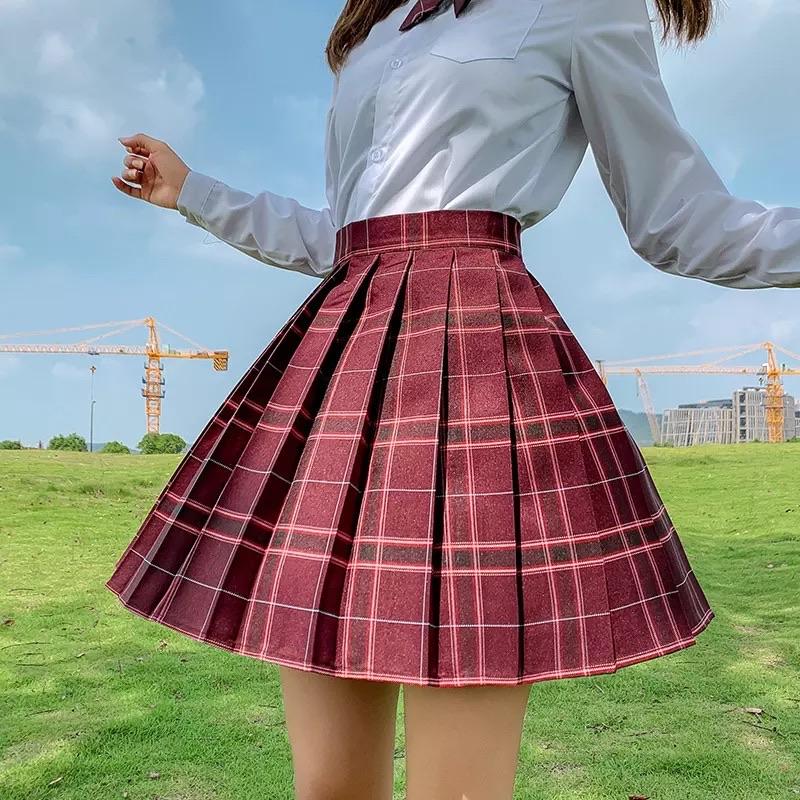 Preppa Pleated Kawaii Skirt ☁️ - Sour Puff Shop