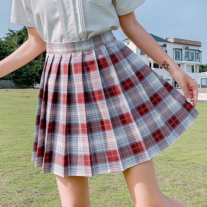 Preppa Pleated Kawaii Skirt ☁️ - Sour Puff Shop