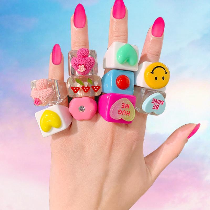 Hippie Block Rings – Sour Puff Shop