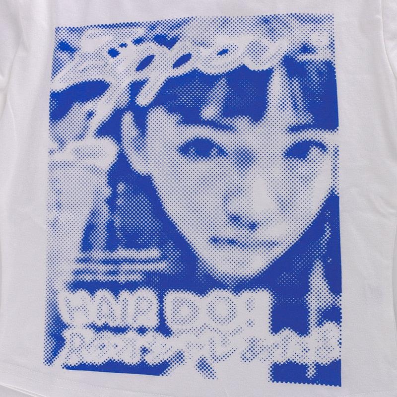 Kara 90's Graphic Print Sleeved T-Shirt