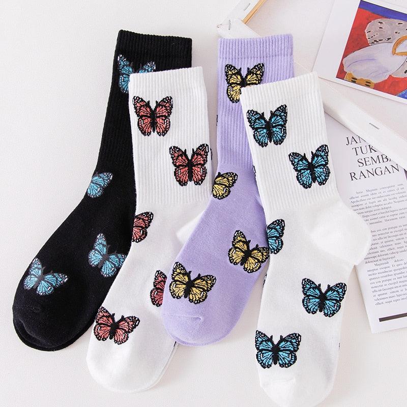 Butterfly Pattern Socks
