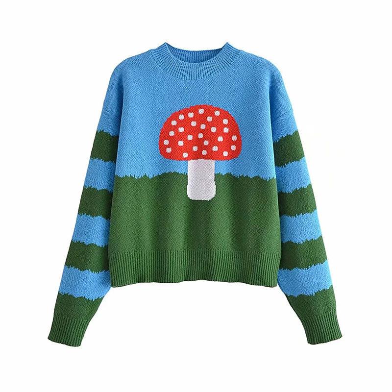 Spotty Red Mushroom Sweater