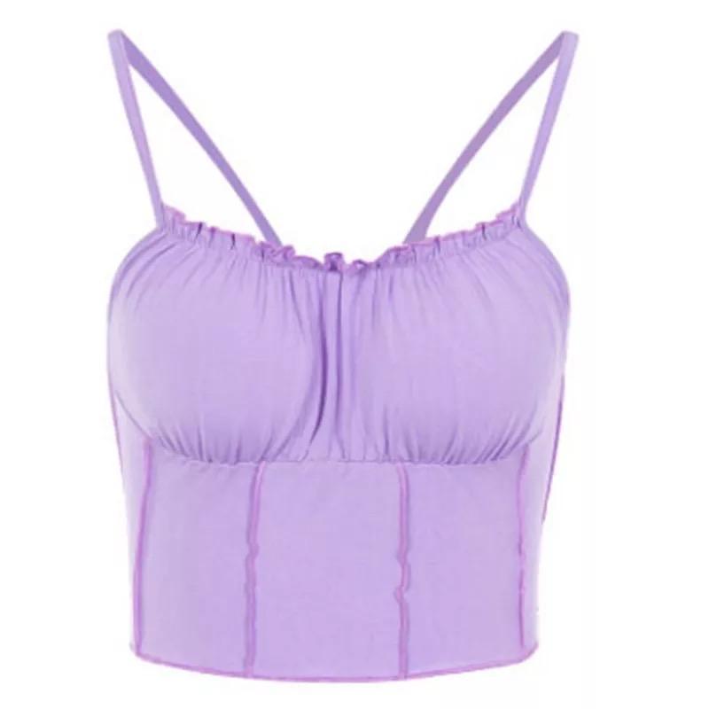 Purple Vest Crop Top 💜 - Sour Puff Shop