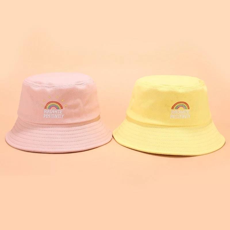 Radiate Positivity Bucket Hats 🌈 - Sour Puff Shop