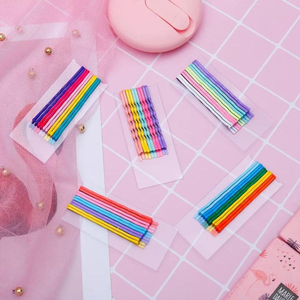 Rainbow Bobby Pin Hair Clips 🍭🌈 - Sour Puff Shop