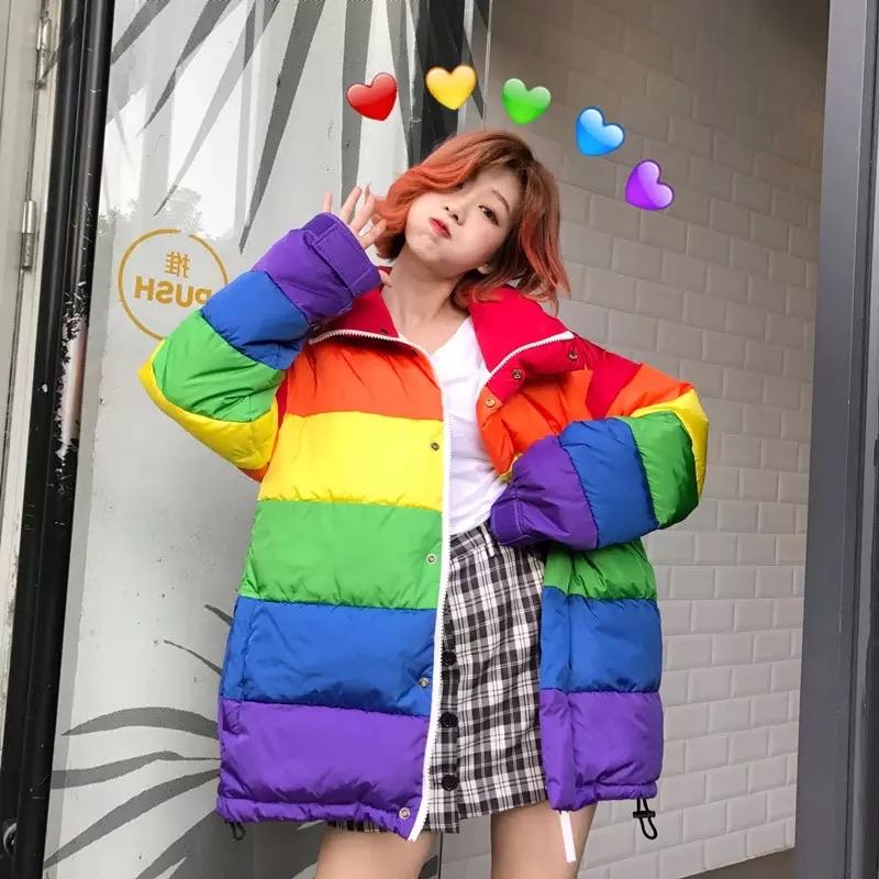 Rainbow Puffed Jacket - Sour Puff Shop