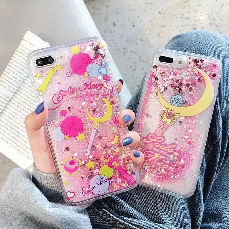 Sailor Moon Glitter Liquid iPhone Cases - Sour Puff Shop Sailor Moon Glitter Liquid iPhone Cases - Sour Puff Shop