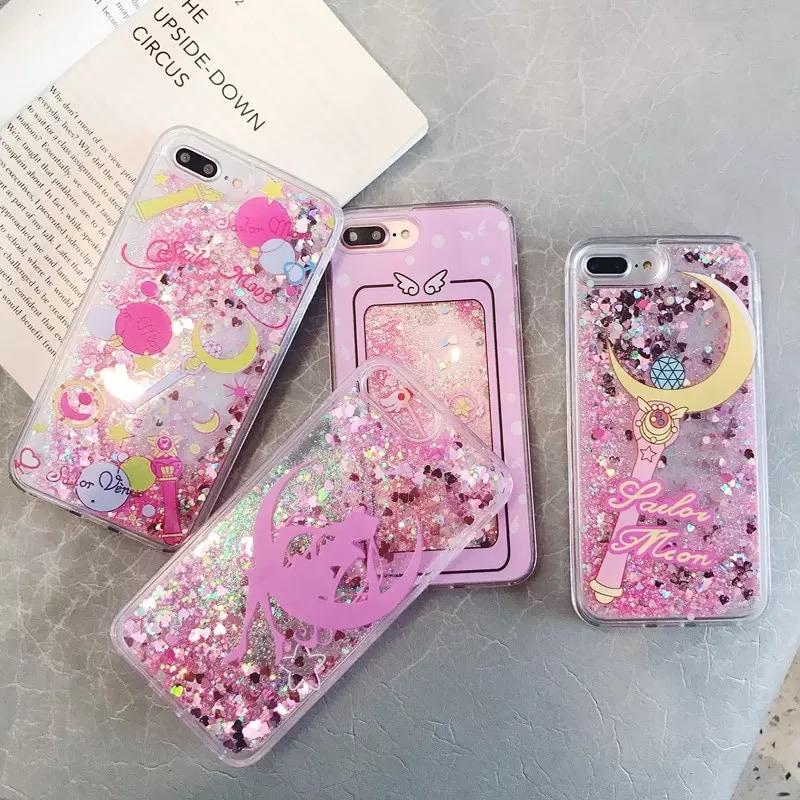 Sailor Moon Glitter Liquid iPhone Cases - Sour Puff Shop Sailor Moon Glitter Liquid iPhone Cases - Sour Puff Shop