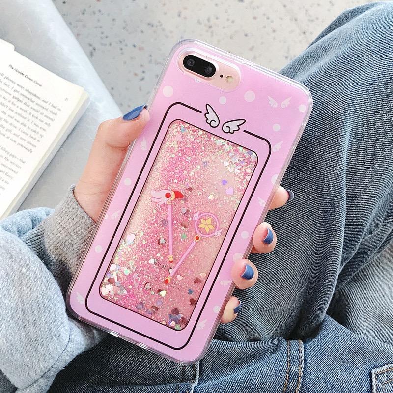 Sailor Moon Glitter Liquid iPhone Cases - Sour Puff Shop