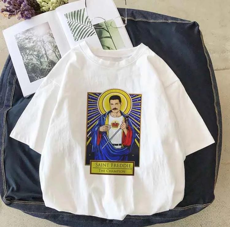 “Saint Freddie, The Champion” T-Shirt - Sour Puff Shop